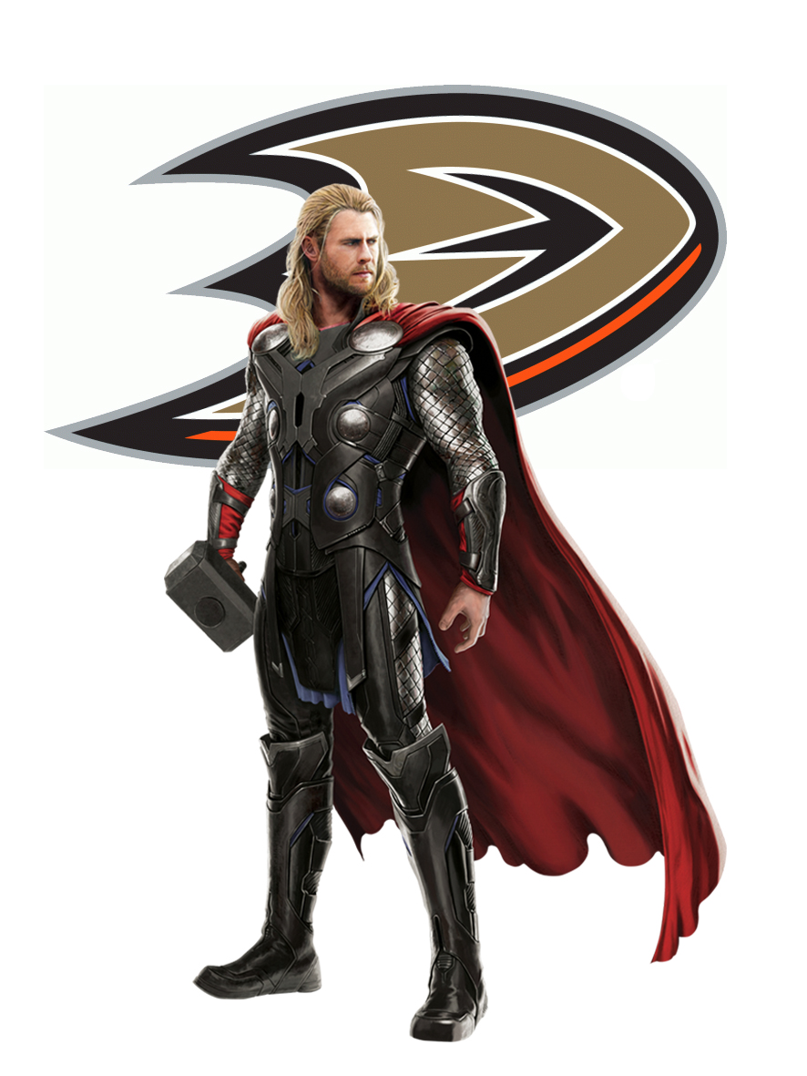 Anaheim Ducks Thor Logo vinyl decal